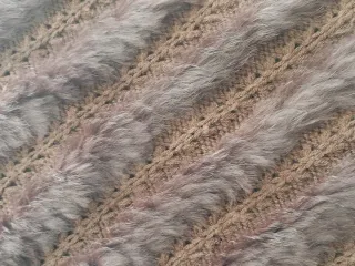 Poncho Toha de pelo marrón talla única