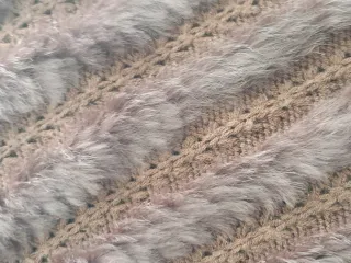 Poncho Toha de pelo marrón talla única