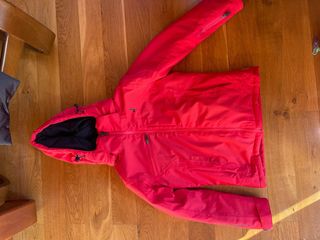 Chaqueta de esquí infantil roja