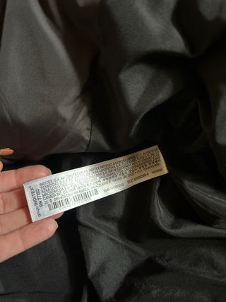 Chaleco acolchado ZARA largo negro