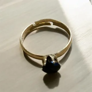 Set Collana, Orecchini e Anello Nero Oro