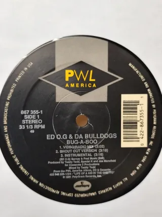 Vinilo Rap Edo G & Da Bulldogs - Bug-A-Boo 12"