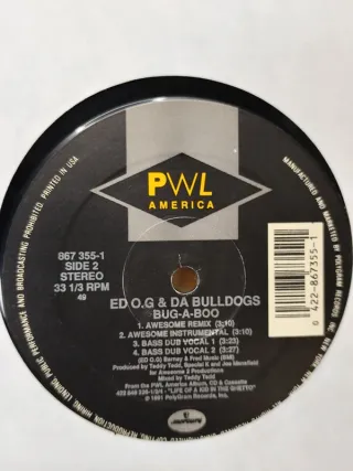 Vinilo Rap Edo G & Da Bulldogs - Bug-A-Boo 12"