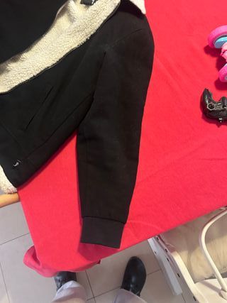 Chaqueta Stussy Negra Borreguito Talla L