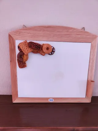 Lavagna da cucina in legno decorata