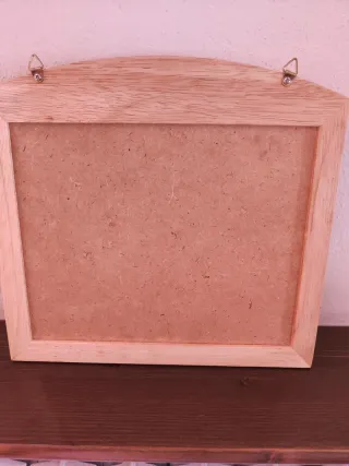 Lavagna da cucina in legno decorata