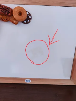 Lavagna da cucina in legno decorata