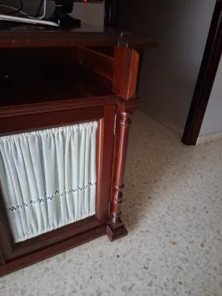 Mueble TV rústico madera