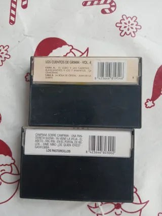 2 Cintas de Casete Infantiles: Villancicos y Cuent