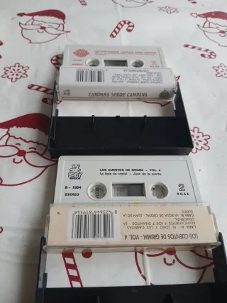 2 Cintas de Casete Infantiles: Villancicos y Cuent