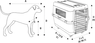 Transportín para mascotas XS homologado IATA Nuevo