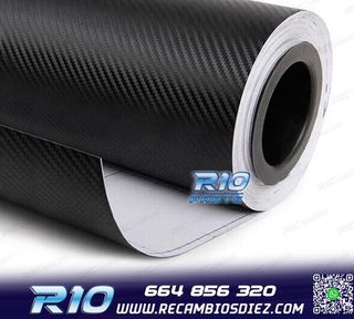 VINILO ADHESIVO CARBONO NEGRO