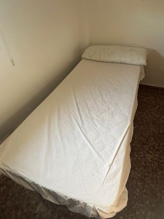 Base Cama Individual 80cmx2m con colchon o sin