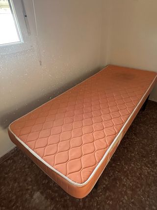 Base Cama Individual 80cmx2m con colchon o sin