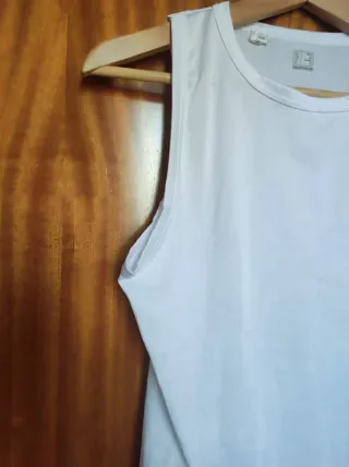 Camiseta Domyos Blanca Sin Mangas Talla XS