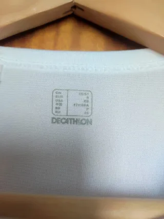 Camiseta Domyos Blanca Sin Mangas Talla XS