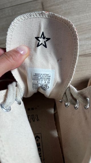 Converse Chuck 70 Hi Talla 40 Naranja y Negro