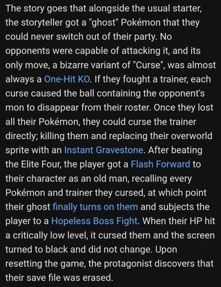 Pokemon Black Creepypasta para Game Boy