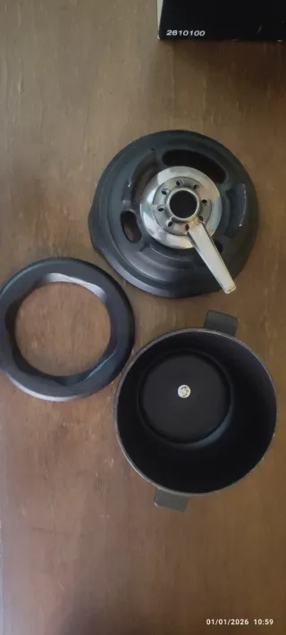 Olla para Fondue en Hierro Fundido esmaltado Negr