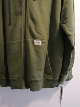 Sudadera de algodón verde