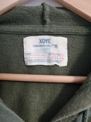 Sudadera de algodón verde