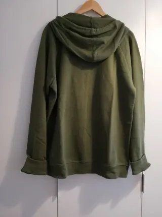 Sudadera de algodón verde