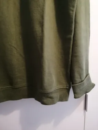 Sudadera de algodón verde
