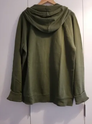 Sudadera de algodón verde