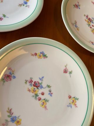 Platos de postre Limoges porcelana francesa