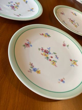 Platos de postre Limoges porcelana francesa