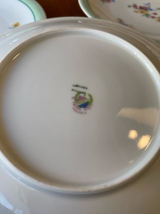 Platos de postre Limoges porcelana francesa