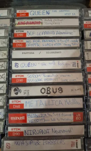 Lote 47 Cintas Heavy Metal / Trash Colección