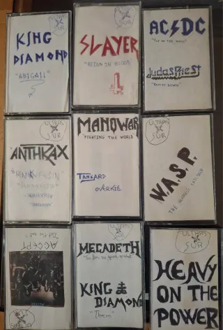 Lote 47 Cintas Heavy Metal / Trash Colección