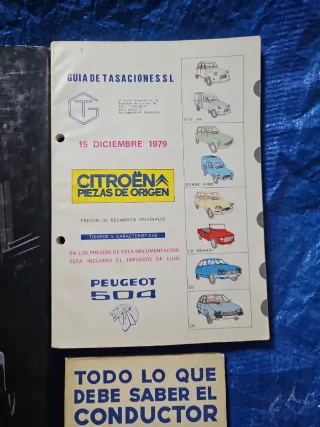 LOTE 3 ARTICULOS CITROEN 2 CV