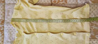 Cardigan bambina giallo con cuori