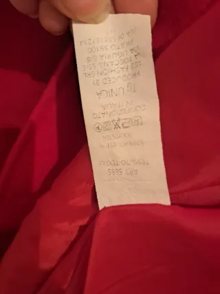 Cappotto rosso  donna taglia unica