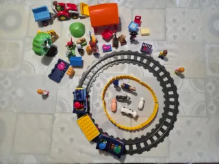 Playmobil infantil: tren, animales y figuras