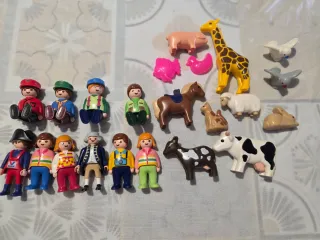 Playmobil infantil: tren, animales y figuras