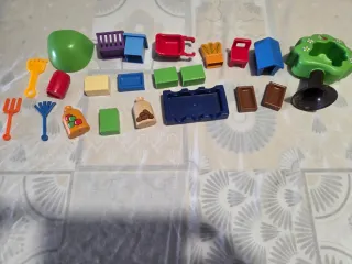 Playmobil infantil: tren, animales y figuras