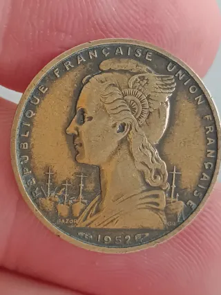 20 Francos Somalia Francesa 1952