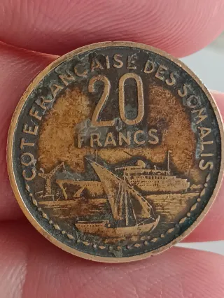 20 Francos Somalia Francesa 1952