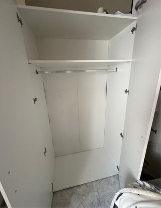 Armario 4 puertas madera blanco