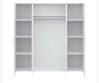 Armario 4 puertas madera blanco