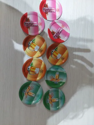 Colección 9 portavasos metal RIO