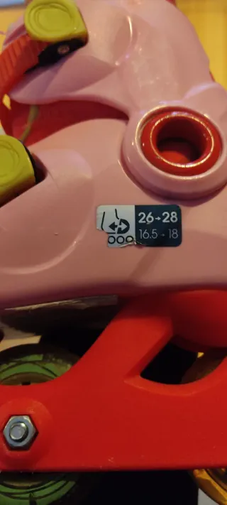 Patines infantiles rosas ajustables