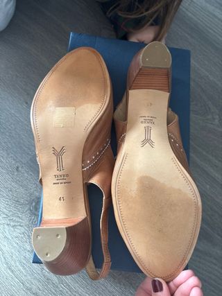 Sandalias Yanko piel marrón talla 41