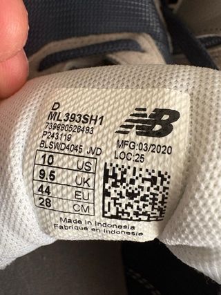 Zapatillas New Balance 393 Gris/Azul Talla 44