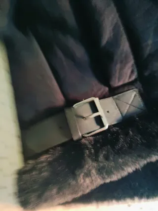 Chaqueta pelo Pull&Bear negra