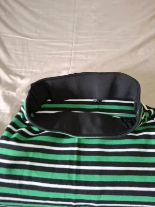 Falda Stradivarius Talla M Rayas Verde