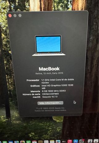 MacBook 12 Retina plata Sequoia ultra delgada